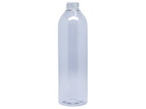 500ml Cylinder Round Clear PET Plastic Bottle, Slim