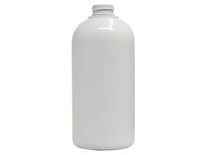 500ml Ellipse Oval White PET Plastic Bottle