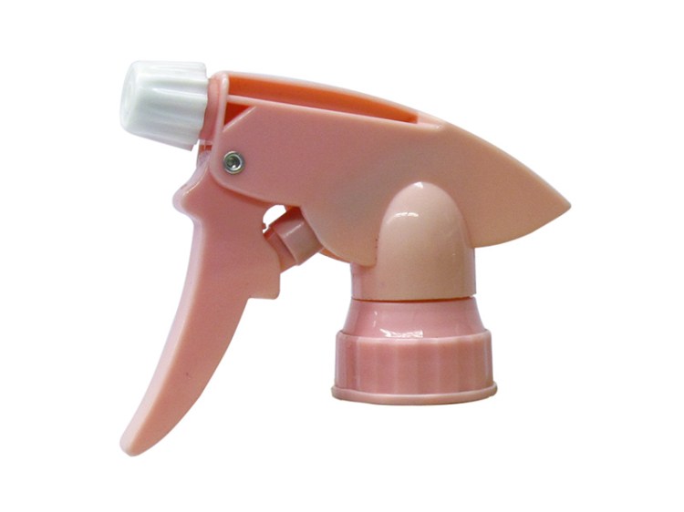 White Pink Chemical-Resistant Trigger Sprayer