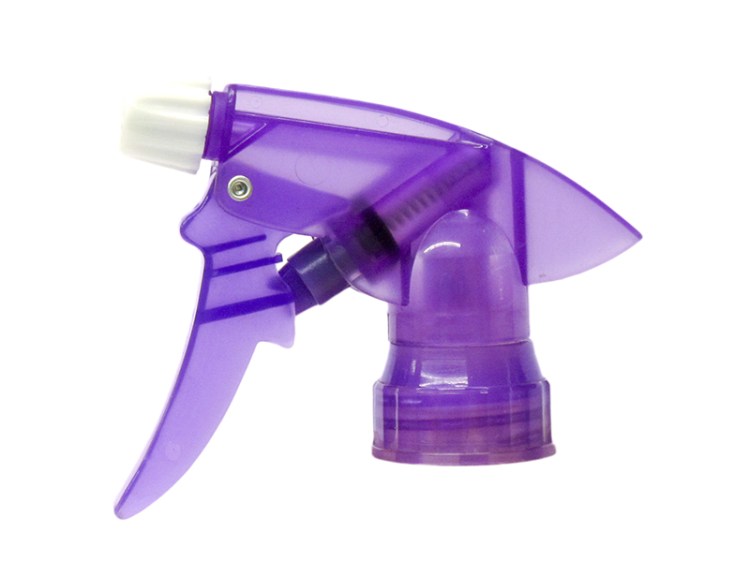 White Translucent Purple Chemical-Resistant Trigger Sprayer