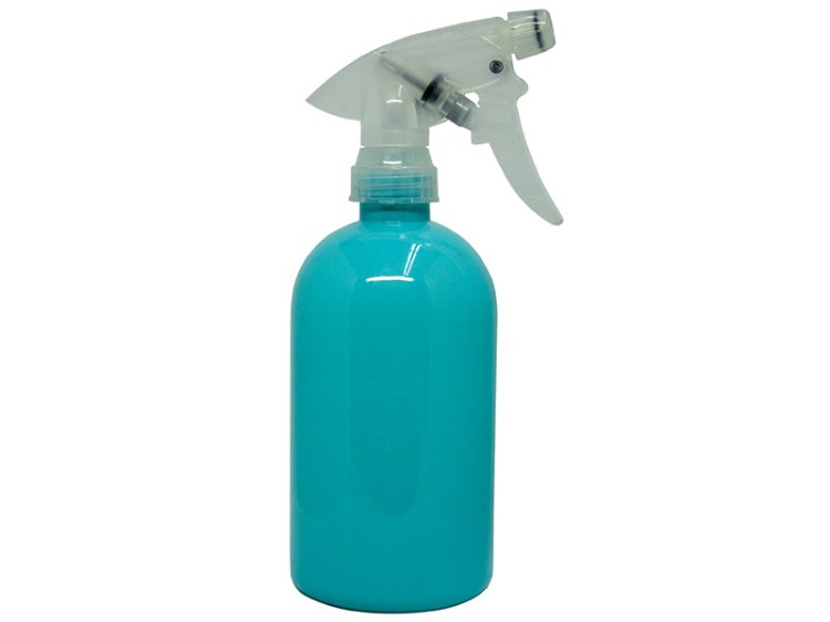 Blue-Green PVC Spray Bottle 500ml with Clear Sprayer